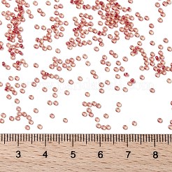 MIYUKIラウンドロカイユビーズ  日本製シードビーズ  （rr373)ダークローズライニングライトトパーズ光沢  15/0  1.5mm  穴：0.7mm  約27777個/50g&nbsp;SEED-X0056-RR0373