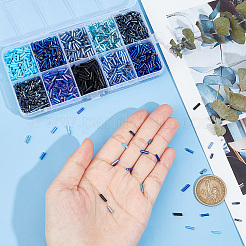 10 Style Glass Bugle Beads&nbsp;SEED-HY0001-05B
