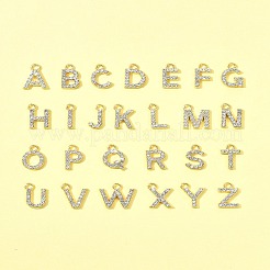 26Pcs 26 Styles Golden Tone Alloy Rhinestone Pendants&nbsp;FIND-FS0003-26