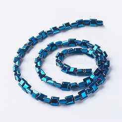 PVD Vacuum Plating Electroplate Non-magnetic Synthetic Hematite Beads Strands&nbsp;G-F534-I02