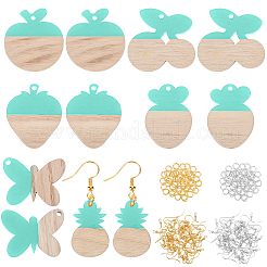 DIY Dangle Earring Making Kits&nbsp;RESI-OC0001-11