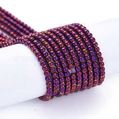 Electroplate Glass Beads Strands&nbsp;EGLA-K014-A-FP03