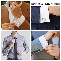 2 Pairs 2 Styles Natural Shell Cufflinks for Men&nbsp;FIND-WR0010-95