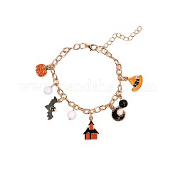 Halloween Alloy Enamel Charm Bracelets&nbsp;FS-WGDE872-02