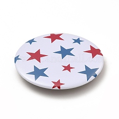 Independence Day Flat Round Tinplate Badge Pins&nbsp;JEWB-G021-01E