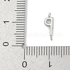 304 Stainless Steel Letter Connector Charms&nbsp;LS-STAS-M108-01P-16