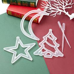 Christmas Theme DIY Pendants Silicone Molds&nbsp;DIY-LS0001-11