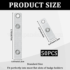 50Pcs PVC ID Badge Holder Strap&nbsp;FIND-CP0003-14A