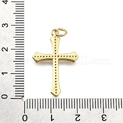 Brass Micro Pave Cubic Zirconia Pendants&nbsp;KK-Z100-29G