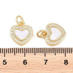 Valentine's Day Brass Micro Pave Clear Cubic Zirconia Pendants&nbsp;ZIRC-F148-12D-G