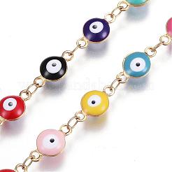 Handmade Rosary Bead Necklaces&nbsp;NJEW-H428-02G