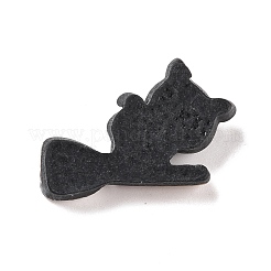 Cat with Besom Opaque Resin Cabochons&nbsp;RESI-F031-03