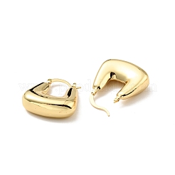 Rack Plating Brass Chunky Trapezoid Hoop Earrings for Women&nbsp;EJEW-G288-36G