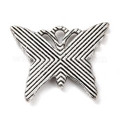 合金のチベット風チャーム  蝶  アンティークシルバー  20x24.5x2.5mm  穴：2mm  約196個/500g&nbsp;LS-PALLOY-P293-010AS