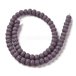 Natural Lava Rock Dyed Beads Strands&nbsp;G-Z036-B01-M