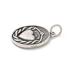 925 Sterling Silver Pendants&nbsp;STER-R008-04AS-06