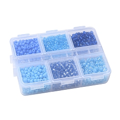 936Pcs 6 Style Glass Seed Round Beads&nbsp;SEED-FS0001-07