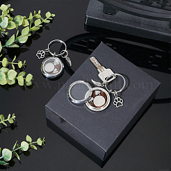 2Pcs 304 Stainless Steel Keychains&nbsp;KEYC-PH01617