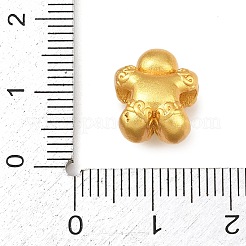 クリスマス用真鍮エナメルヨーロピアンビーズ  大穴ビーズ  ゴールドカラー  ジンジャーブレッドマン  13x11x8.5mm  穴：4mm&nbsp;KK-F922-03E-G