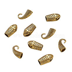 Tibetan Style Alloy Hook and Snake Head Clasps&nbsp;TIBE-TA0001-06AG