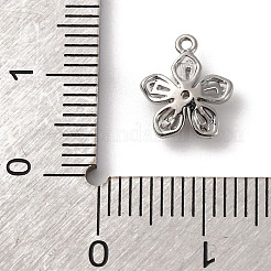 Brass Micro Pave Cubic Zirconia Charms&nbsp;KK-D371-04E-P