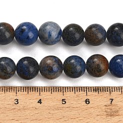 天然デュモージェライトビーズ連売り  スムーズなラウンド  グレードAB  10~10.5mm  穴：1.6mm  約37~38個/連  14.37~14.96''（36.5~38センチメートル）&nbsp;G-F826-A01-10mm