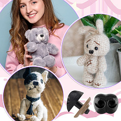 Plastic Craft Dog Noses&nbsp;DOLL-GA0001-24A