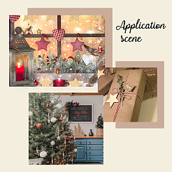 Christmas Theme Wooden Pendants Decorations&nbsp;WOOD-GA0001-09