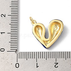 Rack Plating Brass Enamel Pendants&nbsp;KK-Z056-42G-01