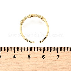 女性用真鍮カフリング  カドミウムフリー＆鉛フリー  18KGP本金メッキ  ヒトデ  8mm&nbsp;RJEW-F184-08C-G