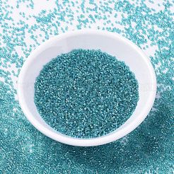 MIYUKIデリカビーズ  シリンダー  日本製シードビーズ  11/0  （db1248)透明カリブ海のティールab  1.3x1.6mm  穴：0.8mm  約2000PCS /ボトル  10 G /ボトル&nbsp;SEED-JP0008-DB1248
