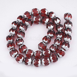 Electroplate Glass Beads Strands&nbsp;EGLA-T019-02A