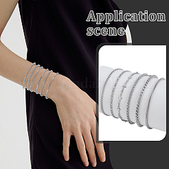 6Pcs 6 Styles 304 Stainless Steel Chain Bracelets&nbsp;BJEW-GA0001-18