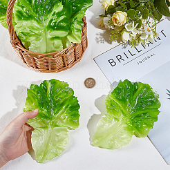 PVC Imitation Lettuce Leaf&nbsp;DJEW-WH20002-23