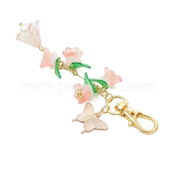 Acrylic Flower Pendants Decorations&nbsp;HJEW-JM04196