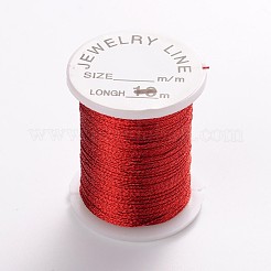 10巻 10色のメタリック糸 刺繍糸  ミックスカラー  0.2mm  約20ヤード/ロール&nbsp;CWMC001