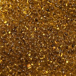 ガラスシードビーズ  透明色  ピーナッツの形  ダークチソウ  6x3x3mm  穴：1.2mm  約4000個/ポンド&nbsp;SEED-K009-11B-01