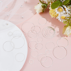 300Pcs 6 Styles Brass Linking Rings&nbsp;KK-ME0003-01S
