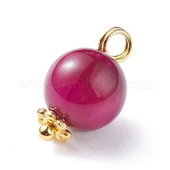 Natural Tiger Eye Charms&nbsp;PALLOY-JF01118