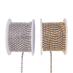 Brass Rhinestone Strass Chains&nbsp;CHC-BC0001-05