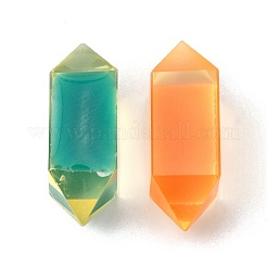 樹脂の両端が尖ったビーズ  穴なし/ドリルなし  弾丸  ミックスカラー  20.5x7x7.5~8mm&nbsp;CRES-T014-26