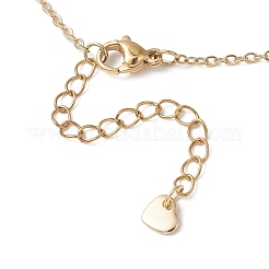 Natural Baroque Pearl Keshi Pearl Round Pendant 304 Stainless Steel Cable Chain Necklaces&nbsp;NJEW-JN05893