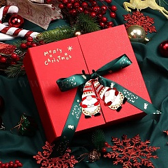 20個 10スタイル クリスマステーマ 未染色木製ビッグペンダント  混合図形  28~129x47~71x2~3mm  穴：3~4mm  2個/スタイル&nbsp;WOOD-YW0001-25