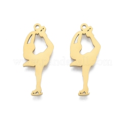 Ion Plating(IP) 201 Stainless Steel Pendant&nbsp;STAS-B027-19G