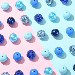 DIYジュエリー作りパーツキット  ミックスカラー  20mm  穴：2~2.5mm  60pc&nbsp;DIY-YW0012-86