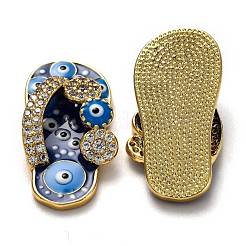 Brass Clear Cubic Zirconia Pendants&nbsp;KK-B028-10G-B