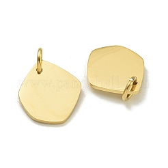 304 Stainless Steel Stamping Blank Tag Mirror Polished Finish Pendants&nbsp;STAS-L022-428G