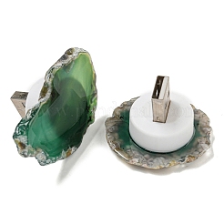 Dyed & Heatsd Natural Agate Slice USB Night Light Decoration&nbsp;G-Q170-10C