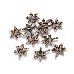 Christmas Snowflake Tibetan Style Alloy Pendants&nbsp;X-MLF0353Y