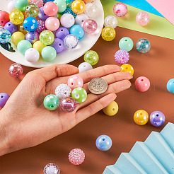 82Pcs 32 Style Mixed Style Acrylic Beads&nbsp;MACR-TA0001-23
